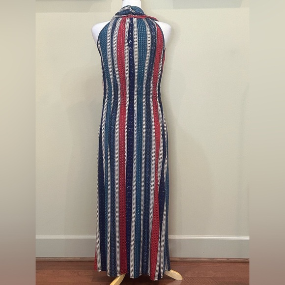 Seven Islands | Size Medium Multi-Colored Striped Maxi Dress - Picture 6 of 9